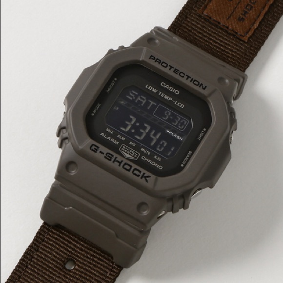 G-Shock G-Lide Earth Brown Cloth Band NWT - Picture 5 of 8